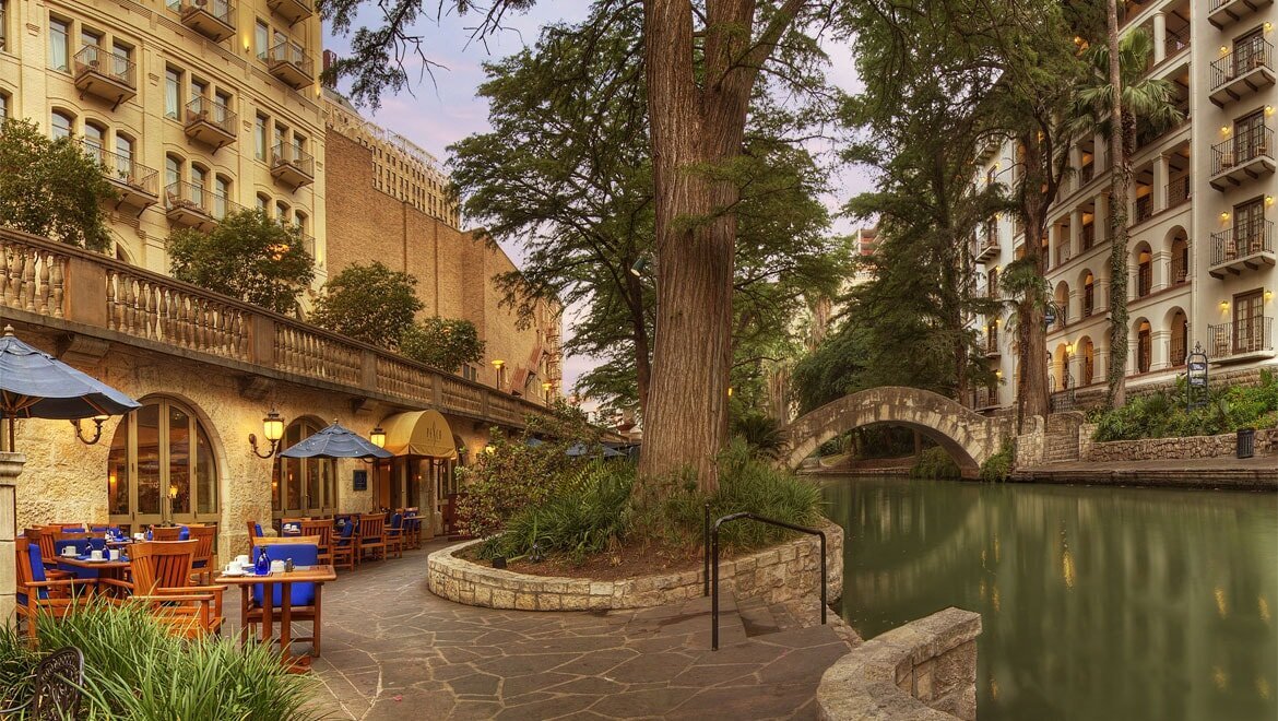 The Hotel Contessa, an all-suite hotel along the San Antonio River Walk